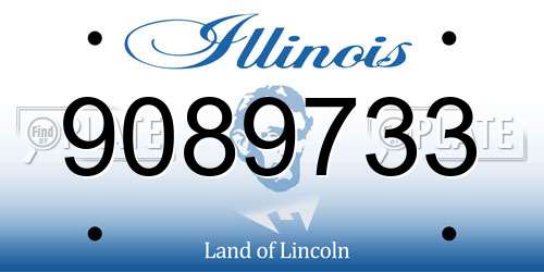 9089733 Illinois License Plate