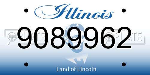 9089962 Illinois License Plate