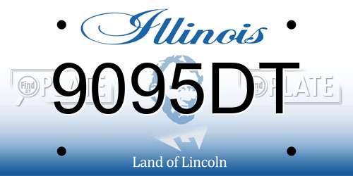9095DT Illinois License Plate