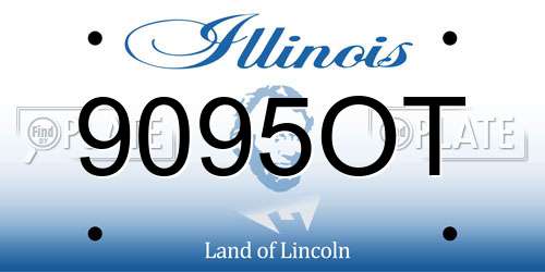 9095OT Illinois License Plate