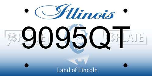9095QT Illinois License Plate
