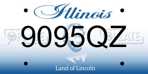9095QZ Illinois License Plate