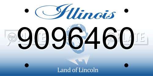 9096460 Illinois License Plate