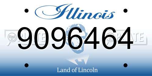 9096464 Illinois License Plate