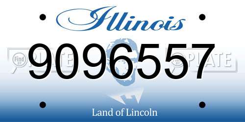 9096557 Illinois License Plate