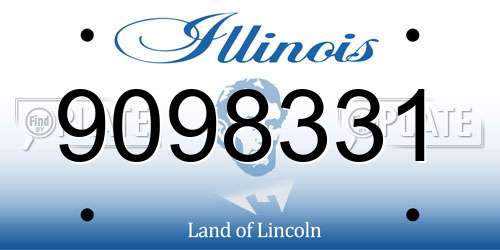 9098331 Illinois License Plate