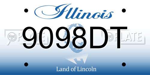 9098DT Illinois License Plate