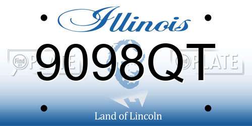 9098QT Illinois License Plate