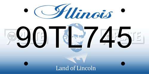 90TL745 Illinois License Plate