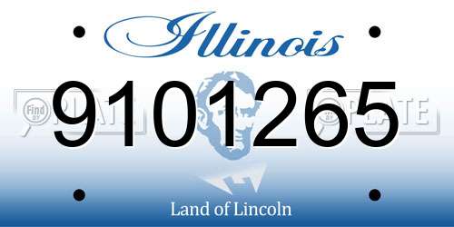 9101265 Illinois License Plate