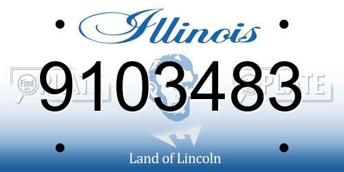 9103483 Illinois License Plate