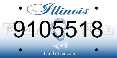 9105518 Illinois License Plate