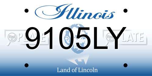 9105LY Illinois License Plate