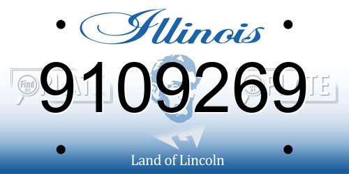 9109269 Illinois License Plate