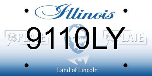 9110LY Illinois License Plate