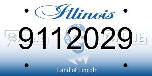 9112029 Illinois License Plate