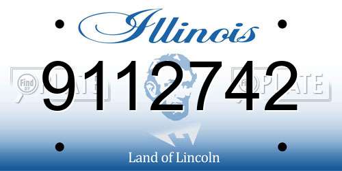 9112742 Illinois License Plate