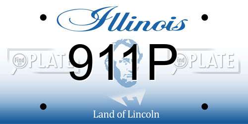 911P Illinois License Plate
