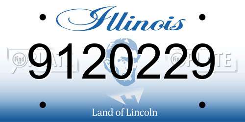 9120229 Illinois License Plate