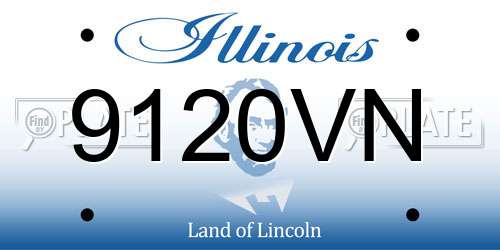 9120VN Illinois License Plate