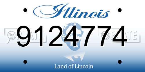 9124774 Illinois License Plate