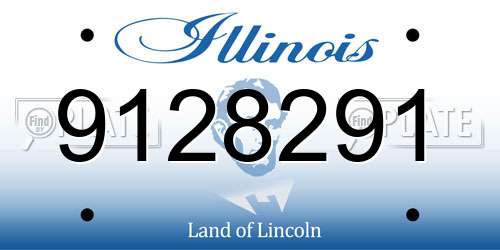 9128291 Illinois License Plate