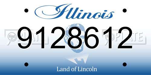 9128612 Illinois License Plate