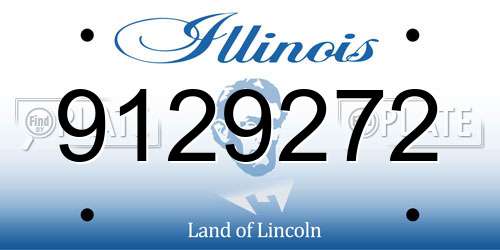 9129272 Illinois License Plate