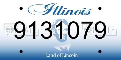 9131079 Illinois License Plate