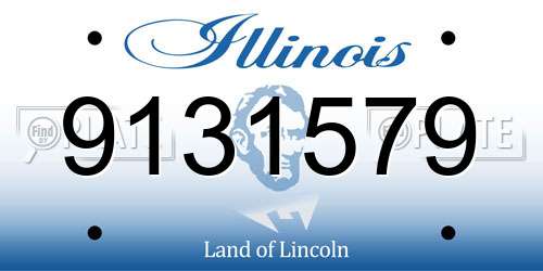 9131579 Illinois License Plate