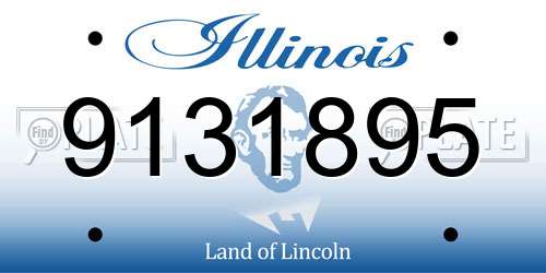 9131895 Illinois License Plate