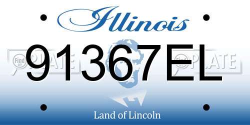 91367EL Illinois License Plate
