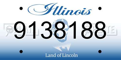 9138188 Illinois License Plate