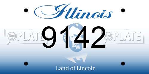 9142 Illinois License Plate