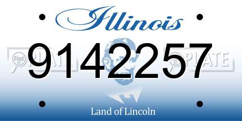 9142257 Illinois License Plate