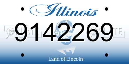 9142269 Illinois License Plate