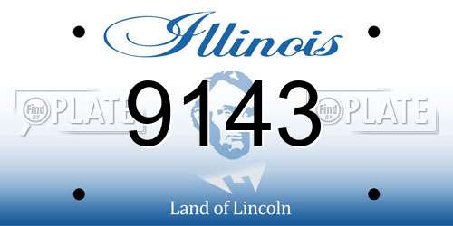 9143 Illinois License Plate