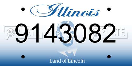 9143082 Illinois License Plate