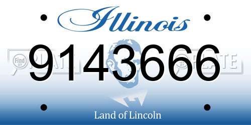 9143666 Illinois License Plate