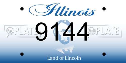 9144 Illinois License Plate