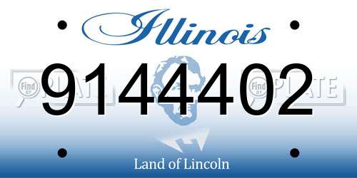 9144402 Illinois License Plate