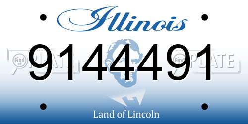 9144491 Illinois License Plate
