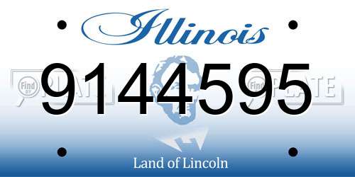 9144595 Illinois License Plate