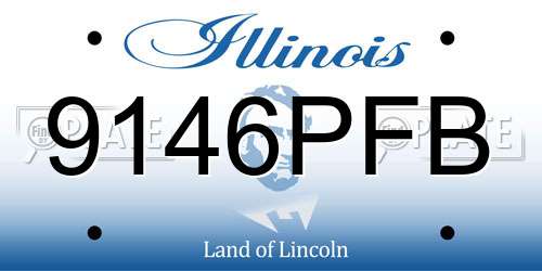 9146PFB Illinois License Plate
