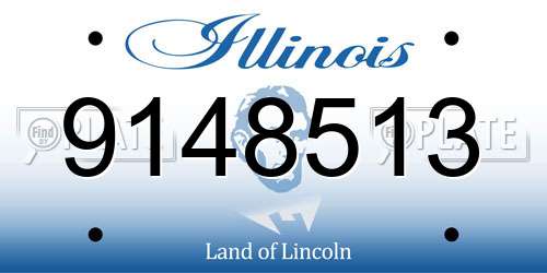 9148513 Illinois License Plate