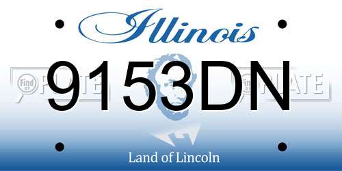 9153DN Illinois License Plate