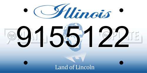 9155122 Illinois License Plate