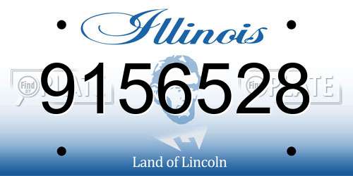 9156528 Illinois License Plate