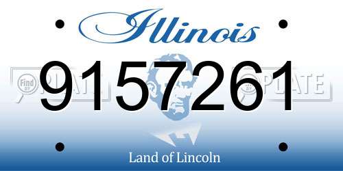 9157261 Illinois License Plate