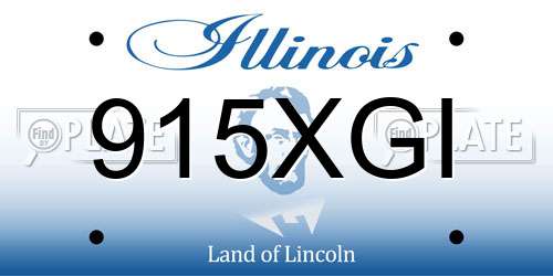 915XGI Illinois License Plate